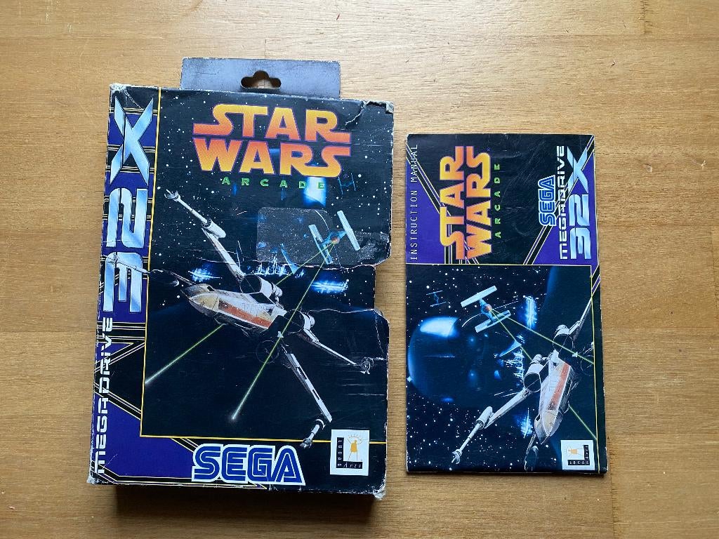 Star wars sega 32x enkel verpakking + boekje, Spelcomputers en Games, 1 speler, Racen en Vliegen, Ophalen of Verzenden, Zo goed als nieuw