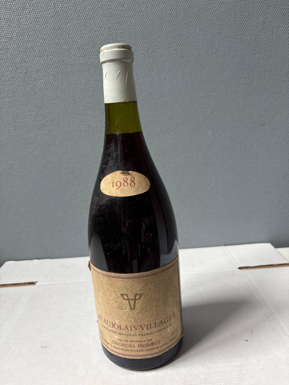 Magnum Beaujolais-Villages Georges Duboeuf 1988, Ophalen, Gebruikt, Frankrijk, Rode wijn