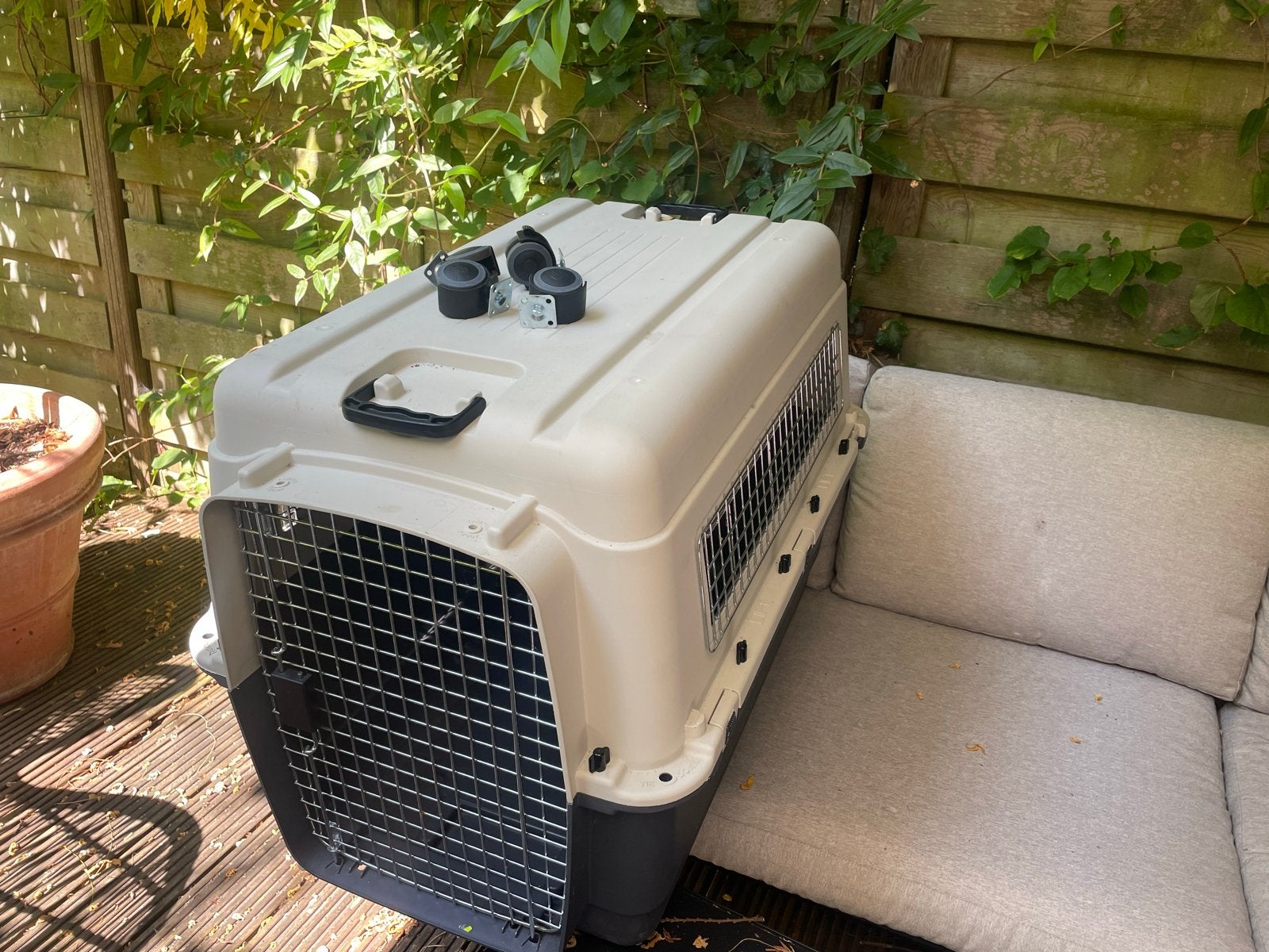Feria transportbox met wieltjes, Dieren en Toebehoren, Transportboxen, Ophalen, Zo goed als nieuw