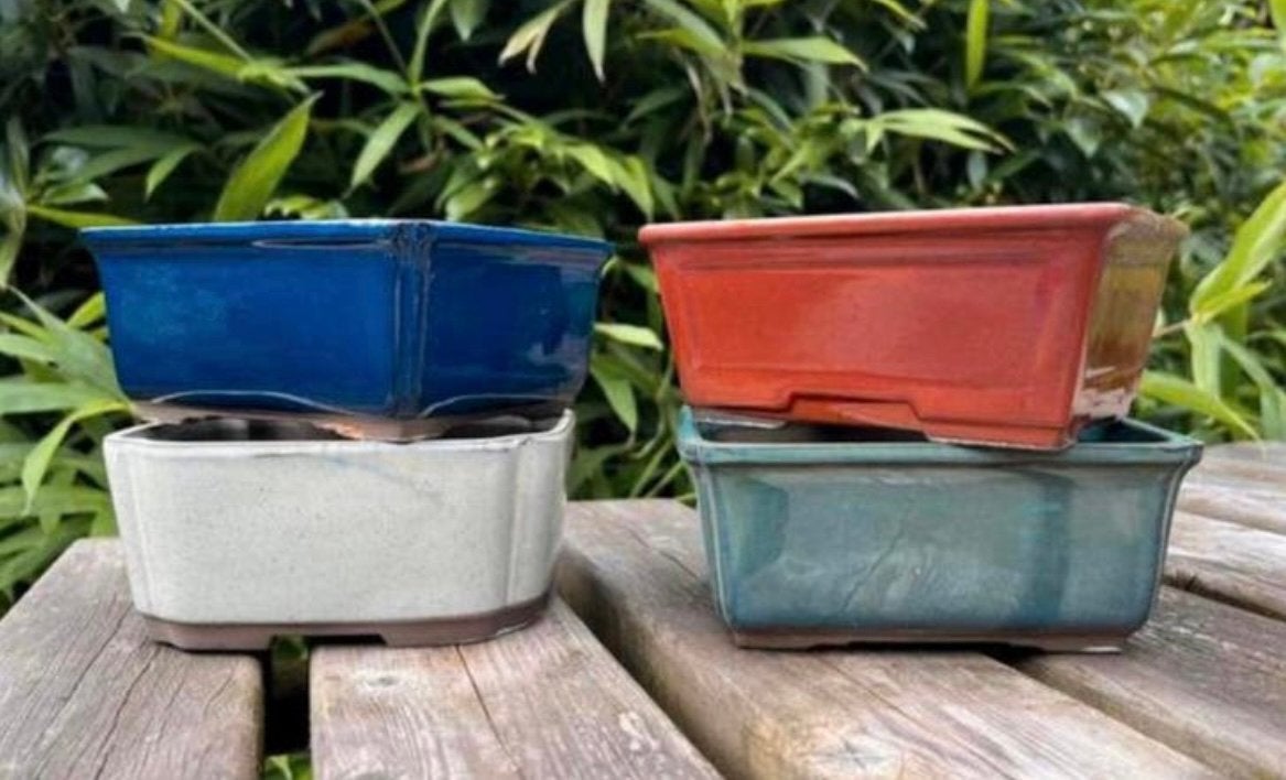 ACTIE JAPANSE BONSAI SCHALEN BIJ AFHALEN!!!, Ophalen, Zo goed als nieuw, Aardewerk, Rechthoekig