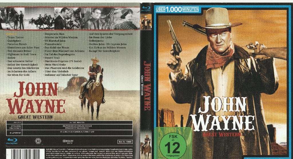 John wayne blu ray ( engels - duits ), Ophalen of Verzenden, Zo goed als nieuw, Actie