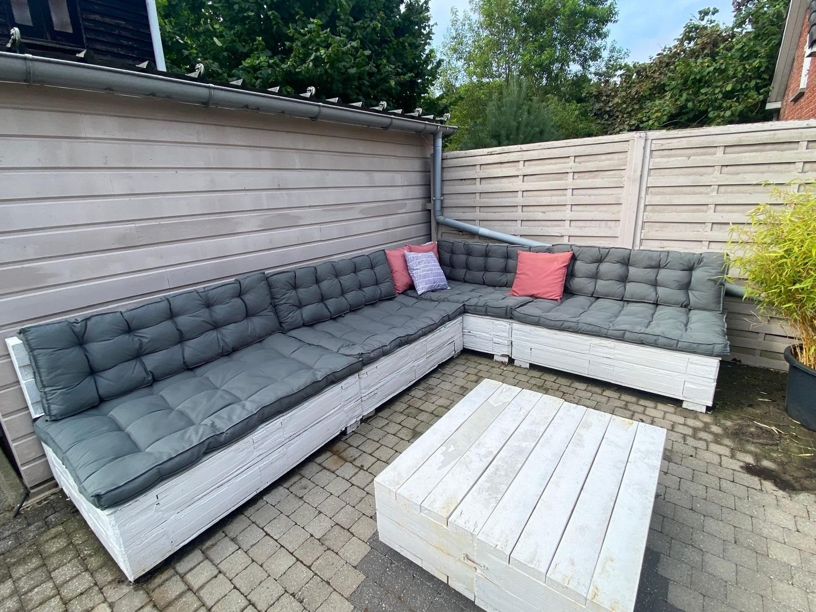 Palletkussens (4 sets), Ophalen, Zo goed als nieuw