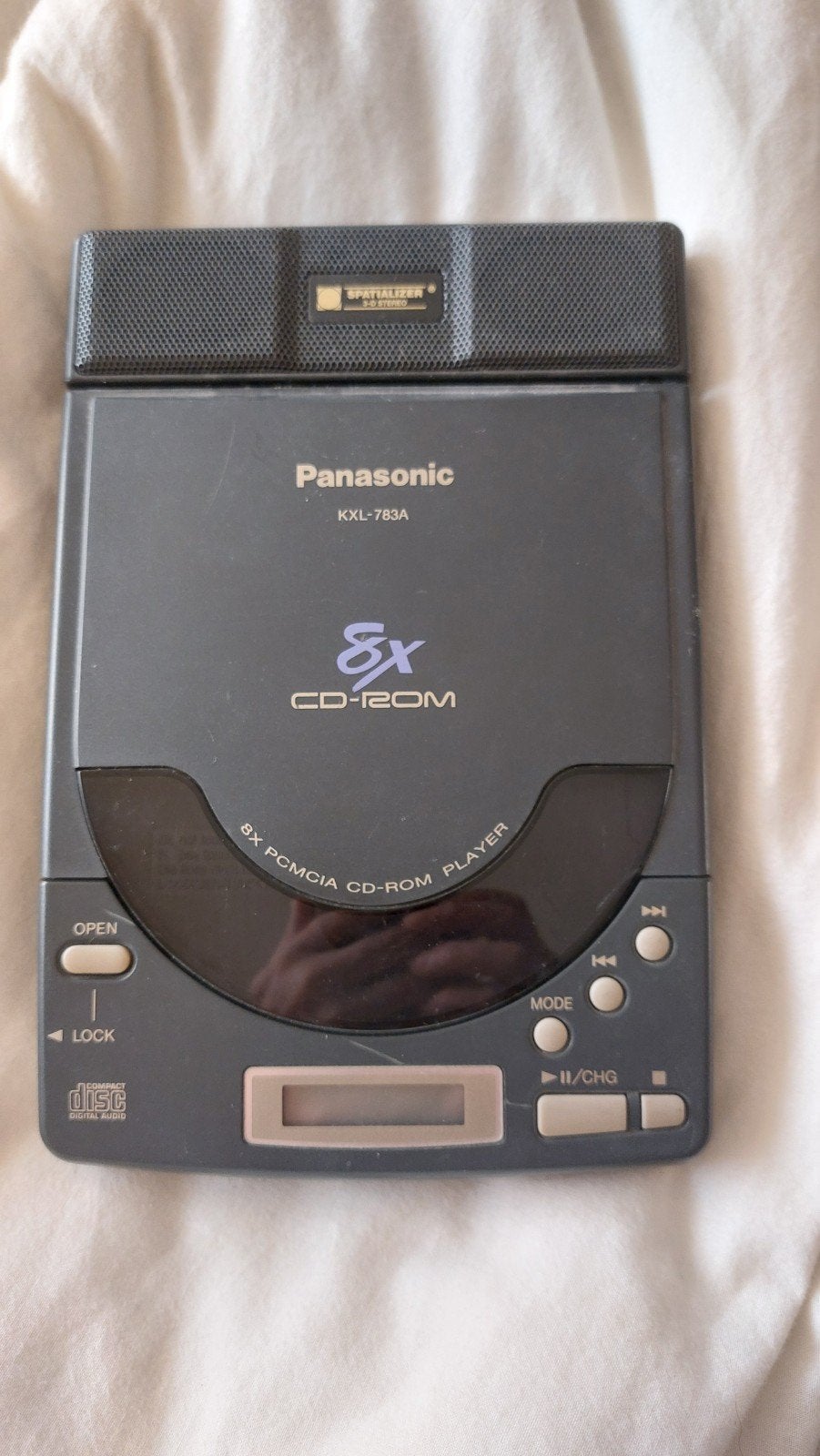 Panasonic KXL-783A 8x PCMCIA CD-ROM Spacializer 3-D Stereo, Ophalen of Verzenden, Gebruikt, Draagbaar
