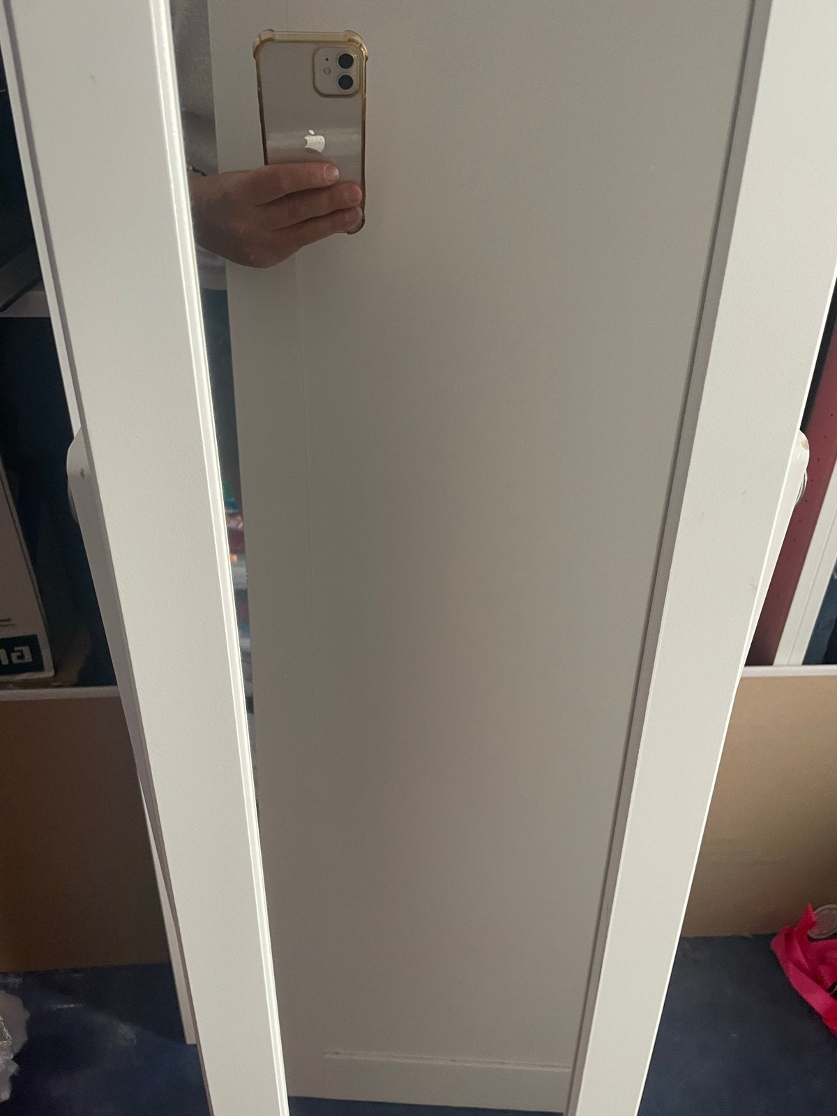 Witte spiegel sieradenkast, Ophalen, Minder dan 50 cm, 100 tot 150 cm, Zo goed als nieuw