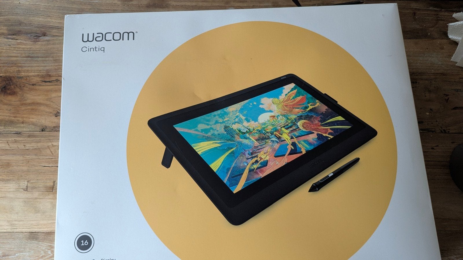 Wacom Cintiq 16 tekentablet met display, Multi-touch, Ophalen of Verzenden, Zo goed als nieuw, Wacom