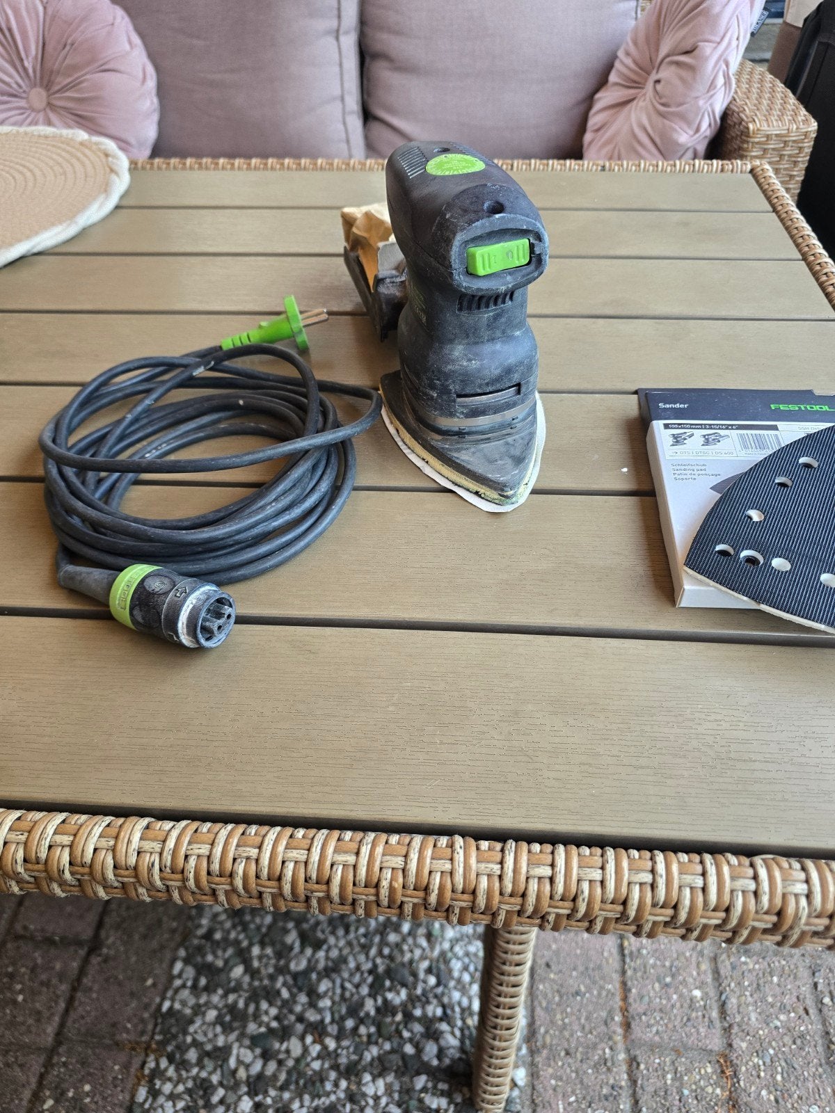 Festool DTS 400 Q schuurmachine met nieuwe schuurzool, Ophalen of Verzenden, Minder dan 600 watt, Vlakschuurmachine