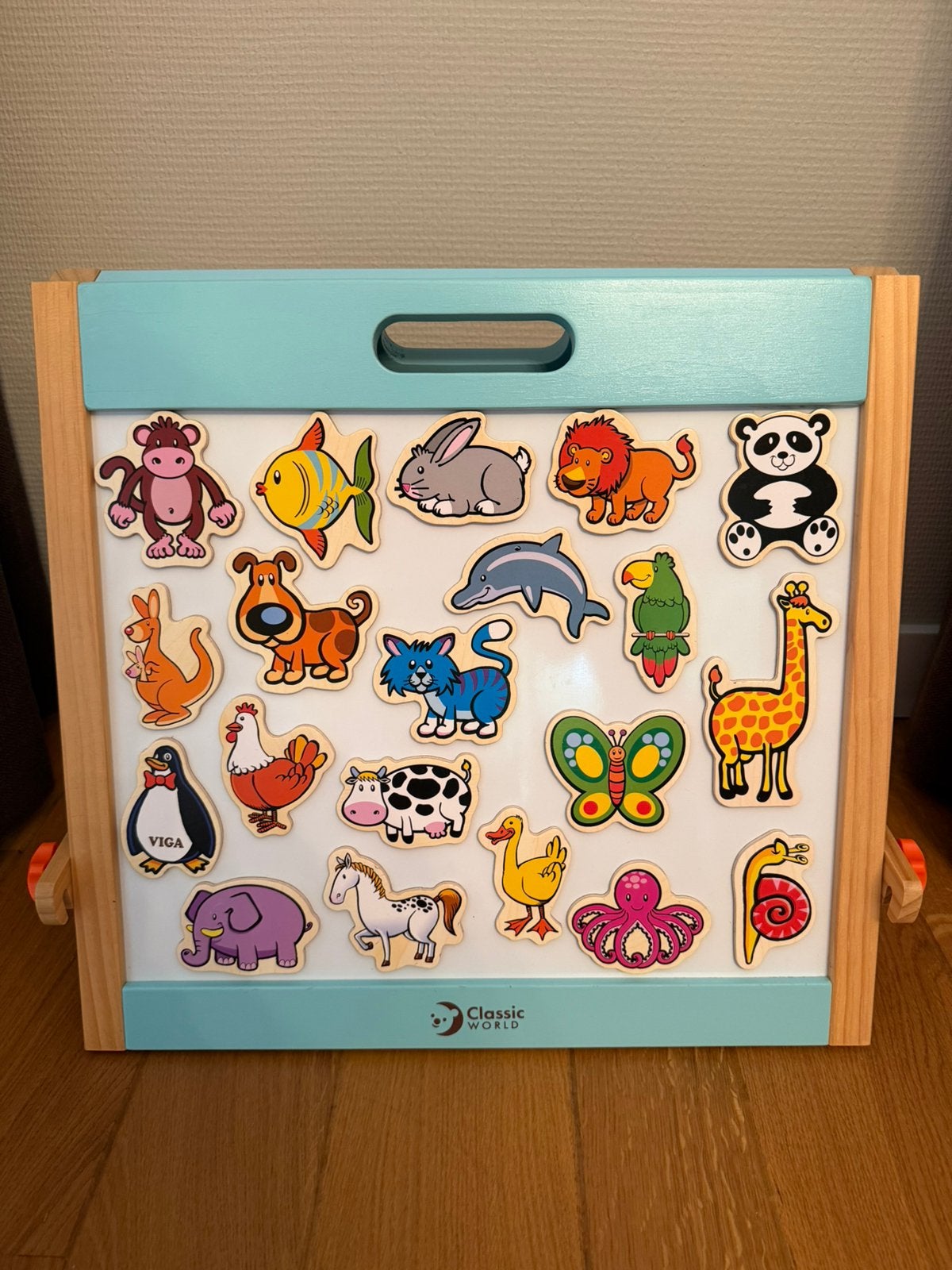 Magneetbord krijtbord inclusief magneten (dieren en letters), Kinderen en Baby's, Ophalen of Verzenden, Zo goed als nieuw, Jongen of Meisje