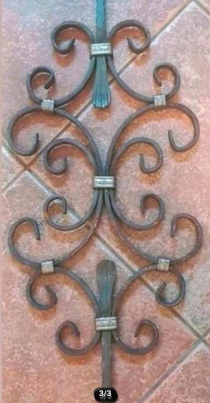 Smeedijzeren spijl ornamenten., Ophalen, Nieuw, IJzer, Sierhekwerk