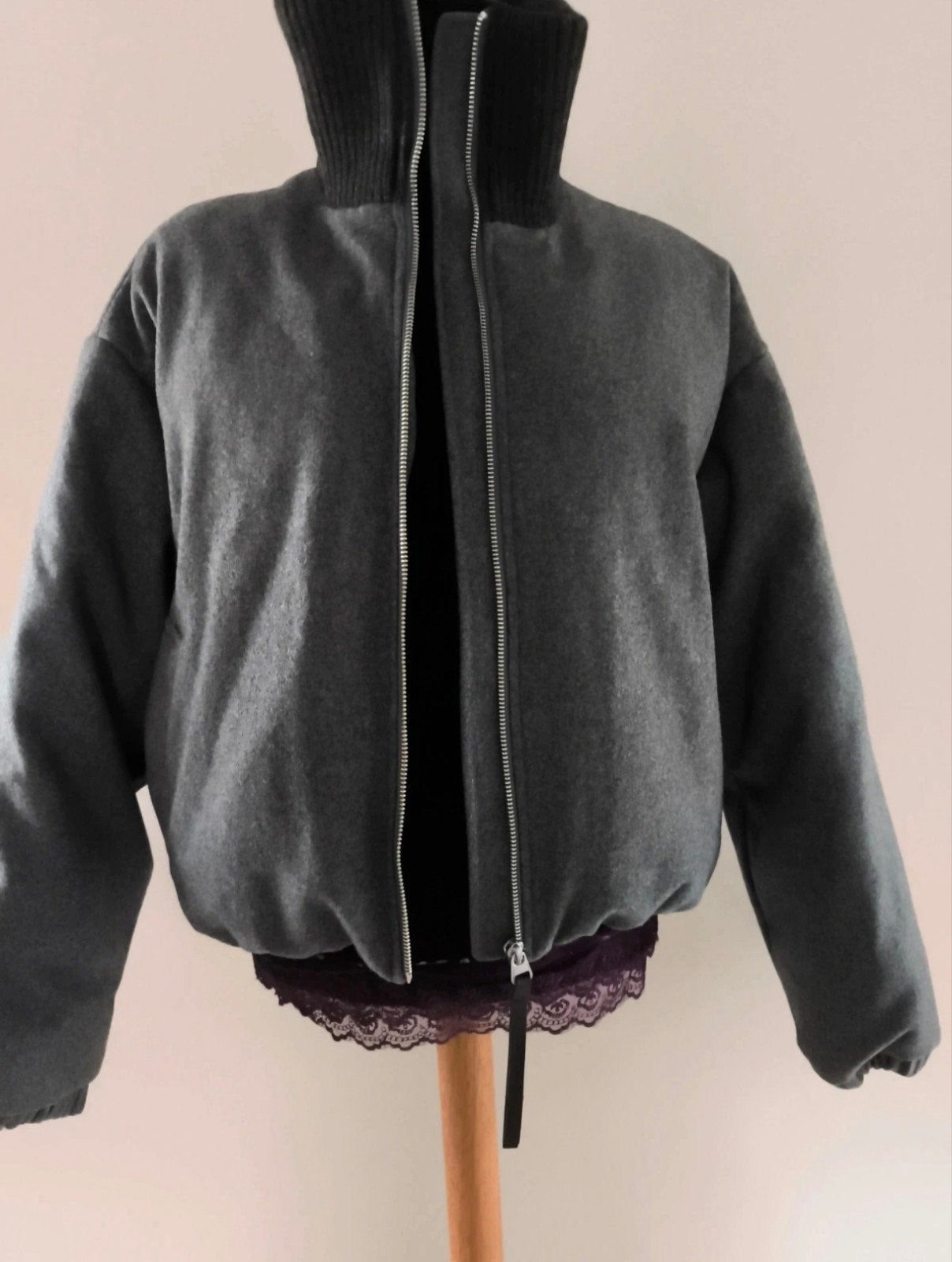 Winterjas van Calvin Klein. Maat S, Nieuw, Ophalen of Verzenden, Maat 36 (S), Grijs