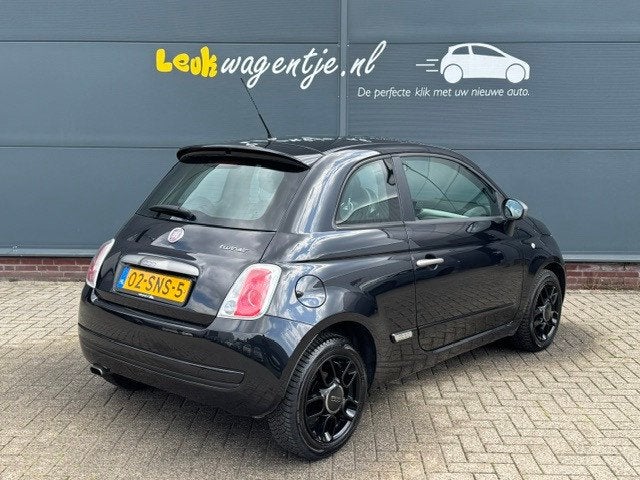 Fiat 500 0.9 TwinAir Sport Aut. *carplay *nieuwe automaat, Auto's, Fiat, Euro 5, Gebruikt, Leder en Stof, Zwart