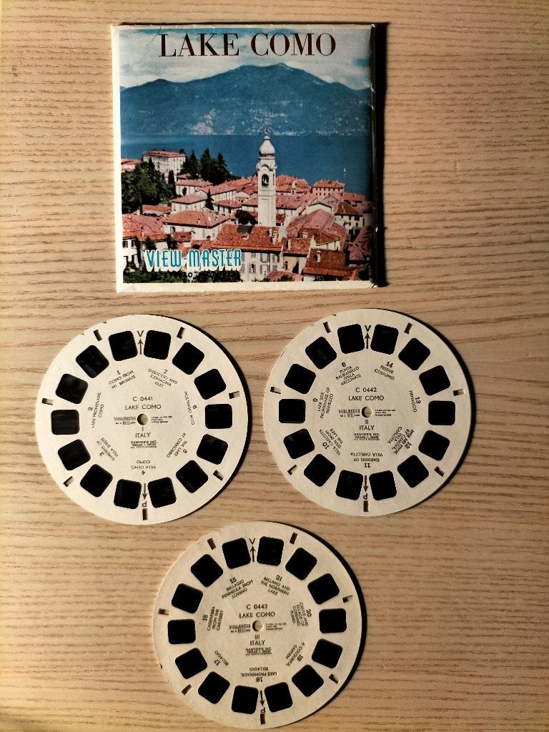 Viewmaster Lake Como - C 044 - Comomeer Italië, Ophalen of Verzenden, Gebruikt