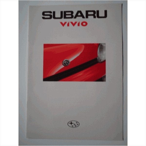 Subaru Vivio Brochure 1993 #2 Nederlands, Ophalen of Verzenden, Gelezen, Overige merken