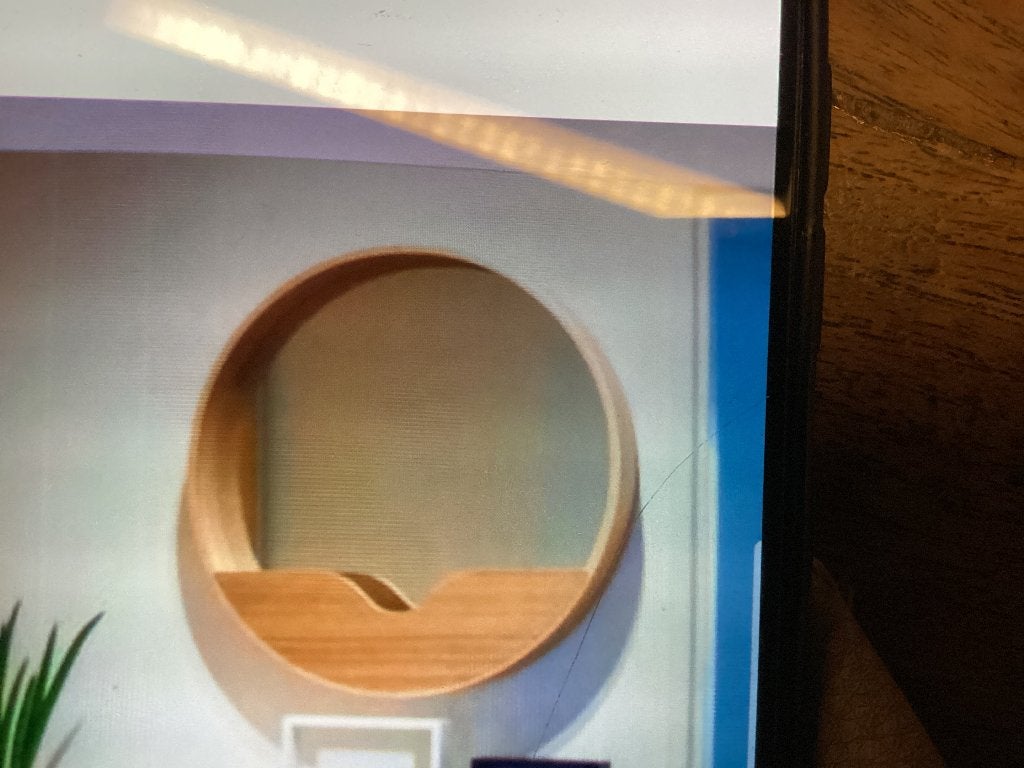 Spiegel rond hout merk Zuiver, Ophalen, Minder dan 50 cm, Rond, Zo goed als nieuw