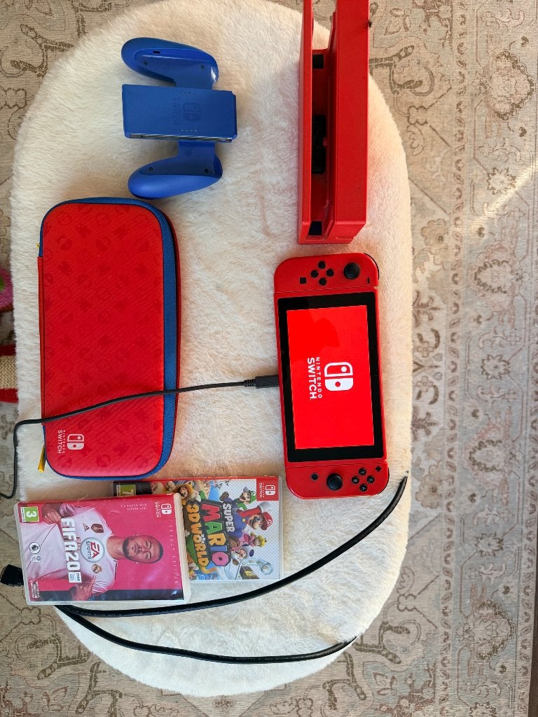 Nintendo Switch Mario Red & Blue Edition, 1 speler, Ophalen, Gebruikt, Vanaf 3 jaar