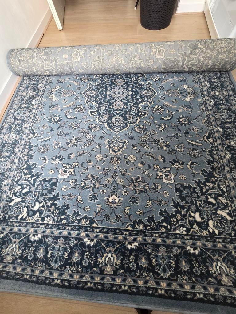 Blauw vloerkleed van de ikea., Ophalen, Klassiek, Oosters, Traditioneel, 150 tot 200 cm, 200 cm of meer