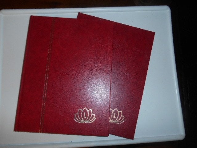 2 lege stokboeken gebruikt 6/12 zwarte bladen, Ophalen of Verzenden, Verzamelalbum