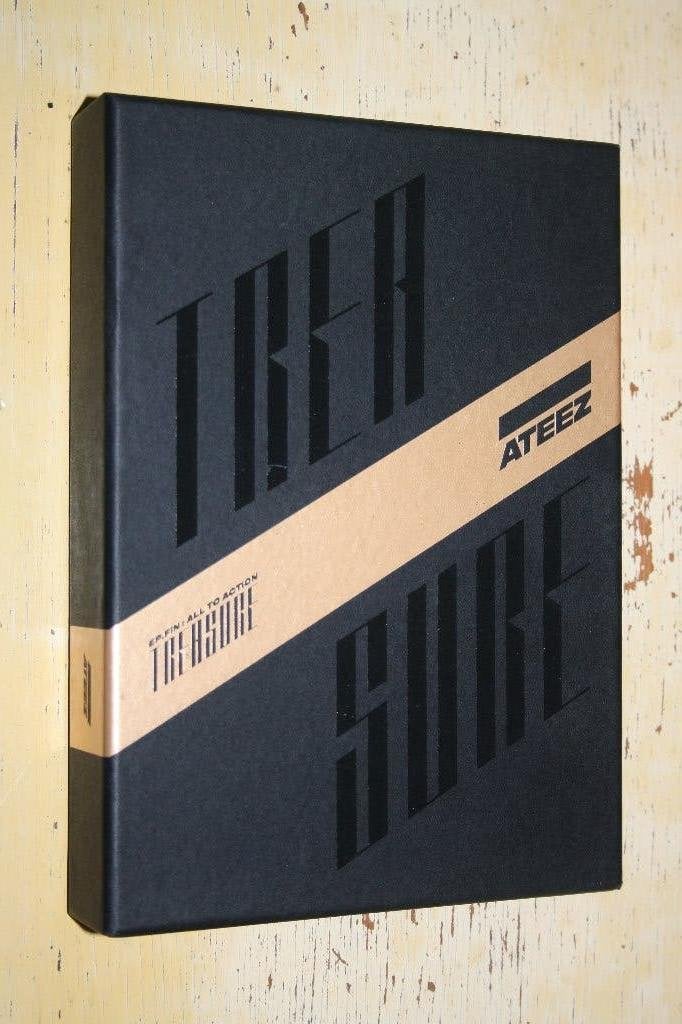 Ateez Treasure EP Fin All To Action Zwart K-pop, Ophalen of Verzenden, Zo goed als nieuw, Album