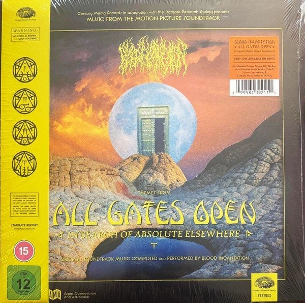 Blood Incantation ‎– All Gates Open  Orange [Transparent], 2020 tot heden, 12 inch, Nieuw in verpakking, Inclusief obi