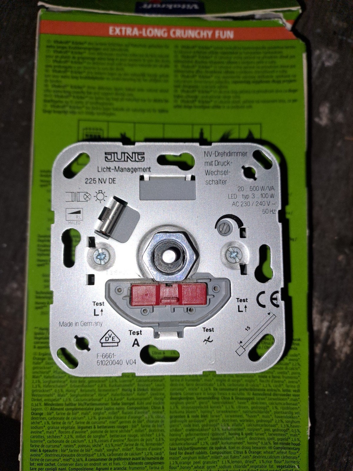 Dimmer Jung 225 NVDE., Ophalen of Verzenden, Schakelaar