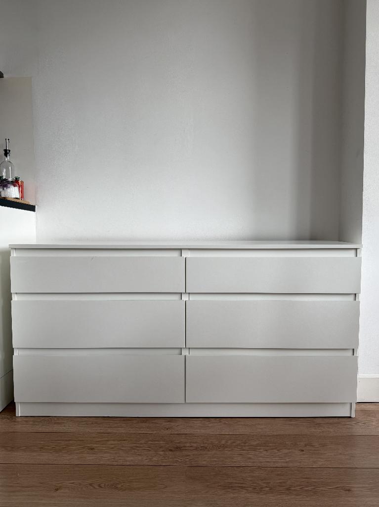IKEA KULLEN Chest of Drawers – White (140x72 cm), Ophalen, Overige materialen, Gebruikt, 5 laden of meer