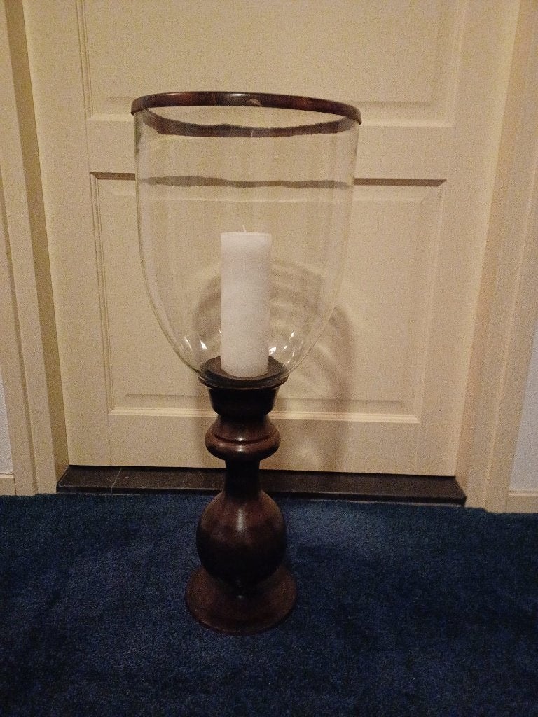 Windlicht, Ophalen, Windlicht, Bruin, 72 cm