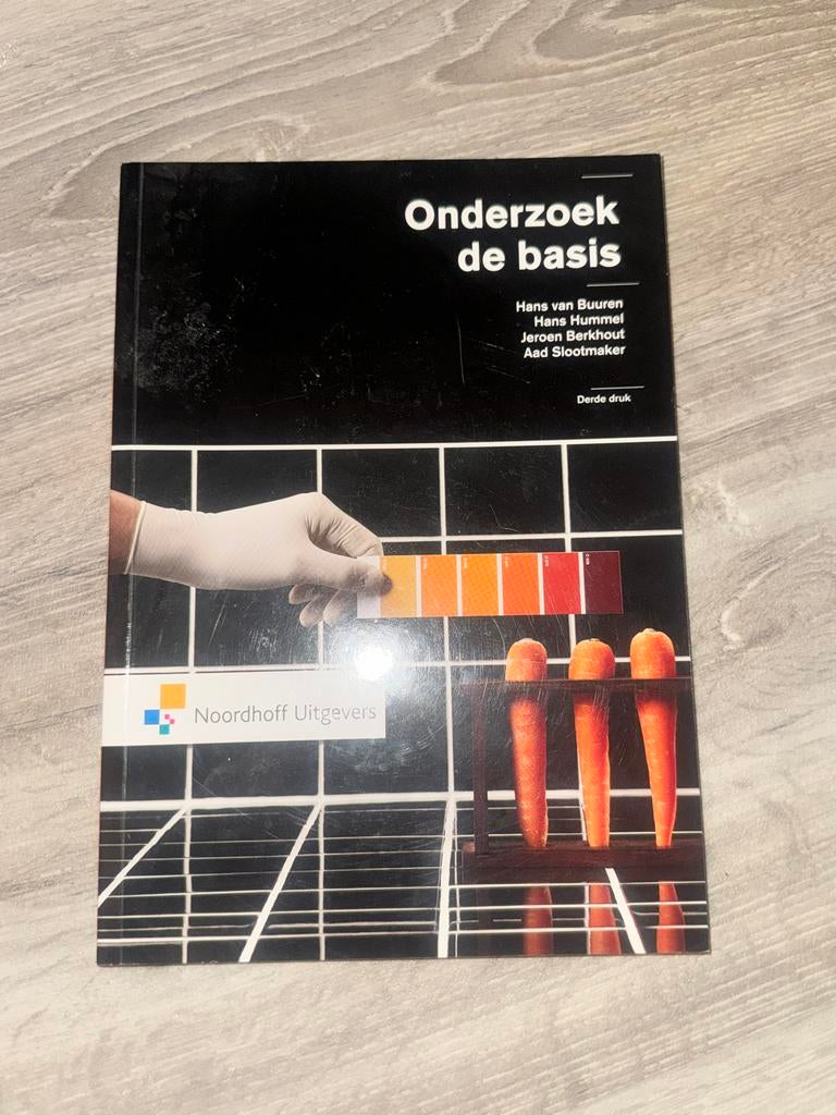 Onderzoek de basis - Noordhoff Uitgevers, Boeken, Studieboeken en Cursussen, Gelezen, HBO, Gamma, Ophalen of Verzenden
