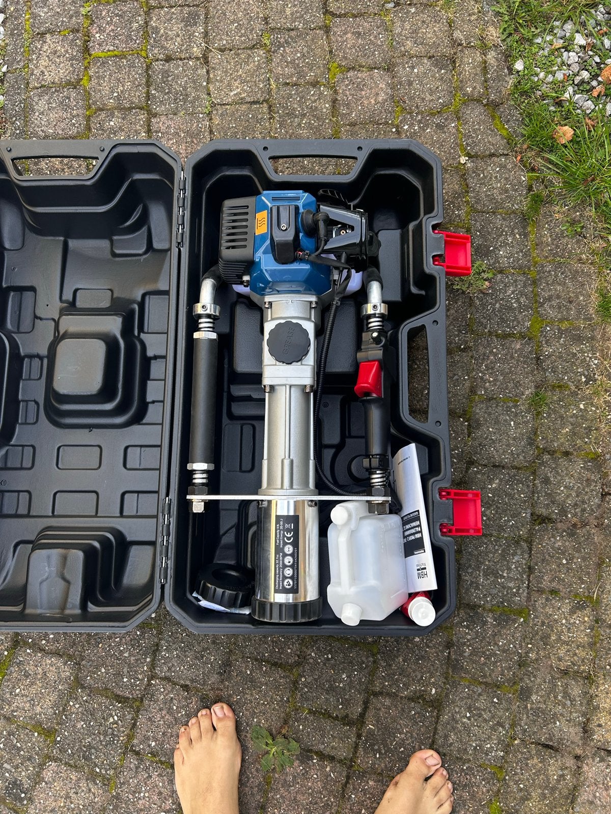 HBM Profi 2-Takt Palenrammer / Heimachine 32.7 cc Benzine, Ophalen, Zo goed als nieuw
