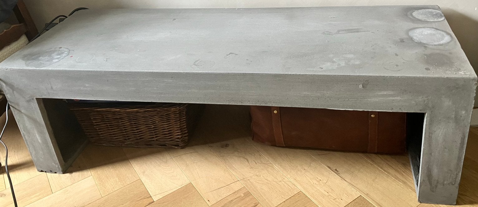 Stenen Tv-meubel bankje betonlook - Kan likje verf gebruiken, Ophalen, 100 tot 150 cm, Minder dan 100 cm, 25 tot 50 cm