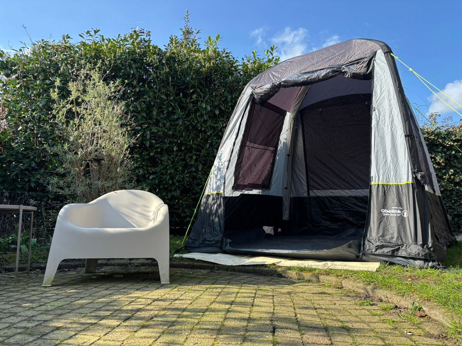 Portelone easy air kleptent, Caravans en Kamperen, Tenten, Ophalen, Gebruikt