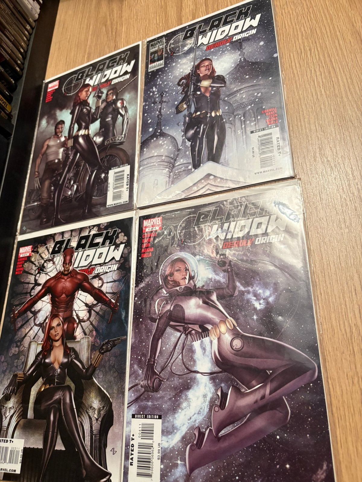 Black Widow Deadly Origin Comics 1-4 of 4 NM bags en boards, Eén comic, Ophalen of Verzenden, Zo goed als nieuw, Amerika