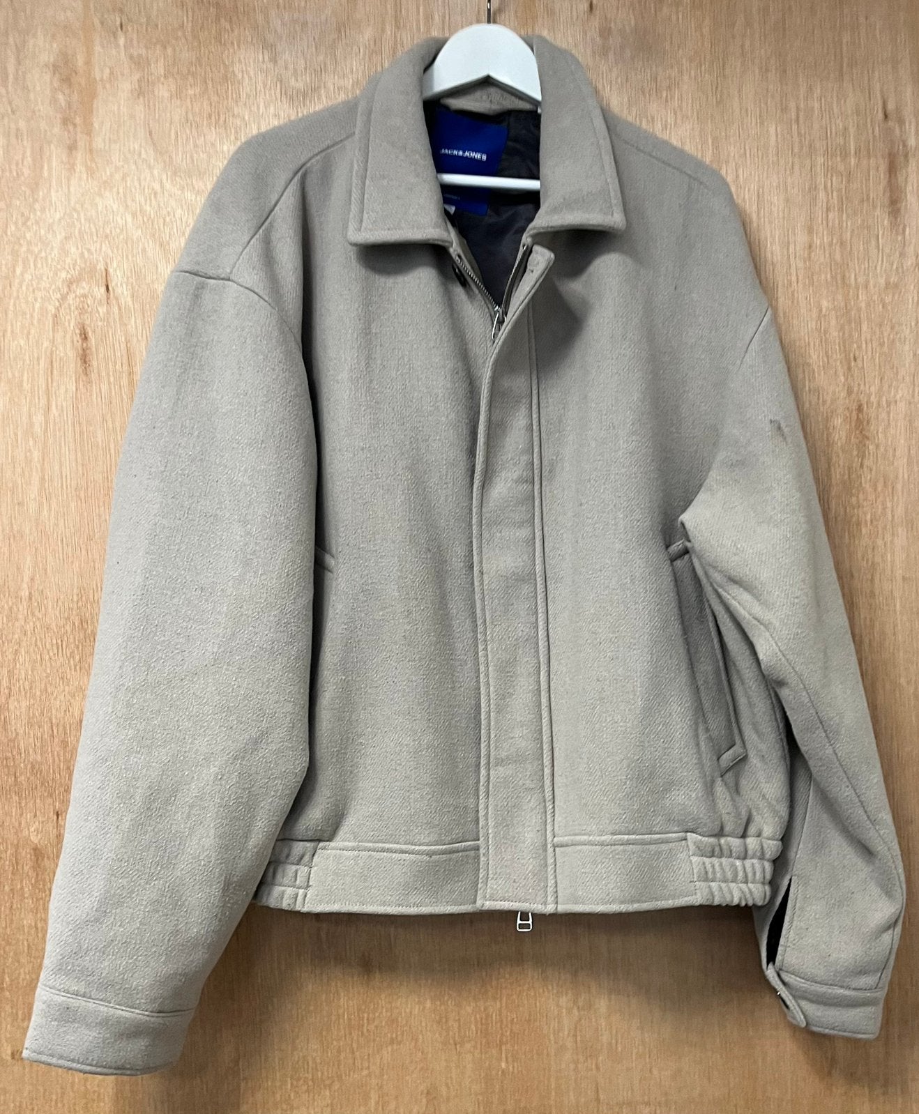 Jack & Jones winterjas wol beige - Maat XL, Ophalen of Verzenden, Nieuw, Maat 56/58 (XL), Beige