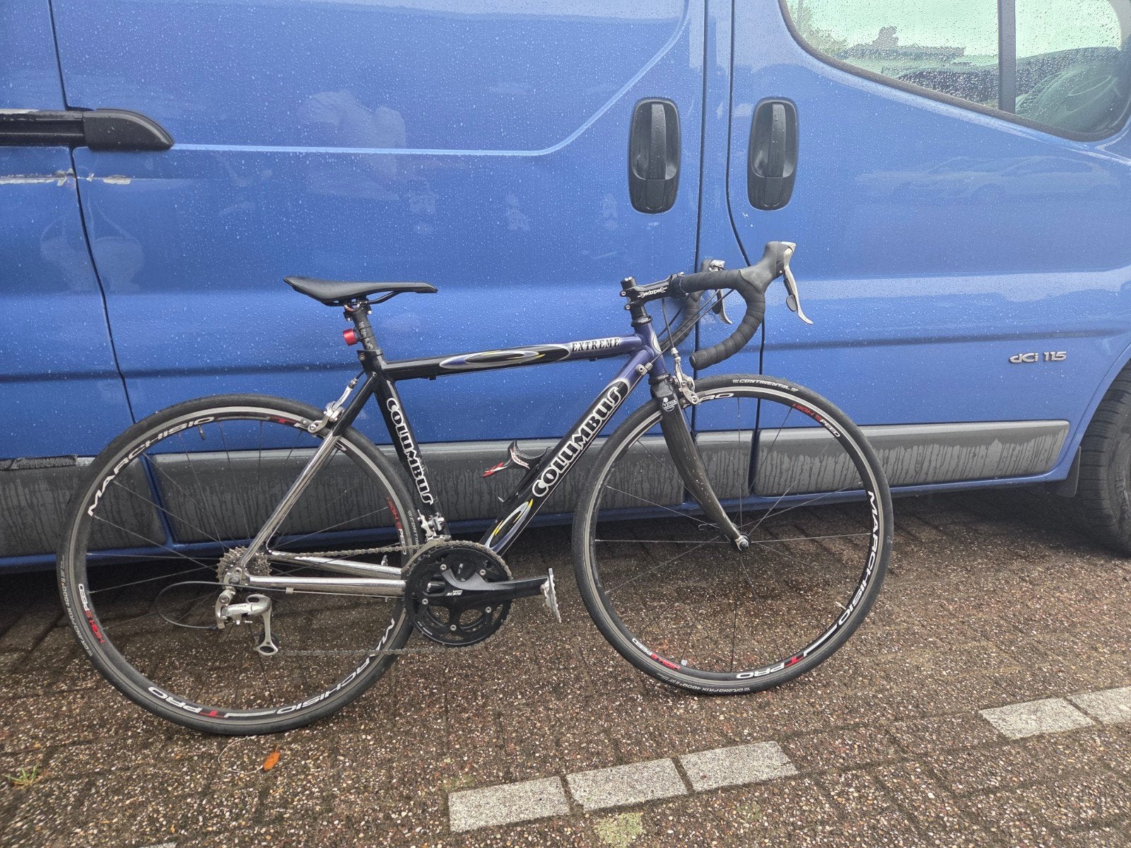 mooie Columbus racefiets 52cm, 28 inch, Gebruikt, Velgrem, Aluminium