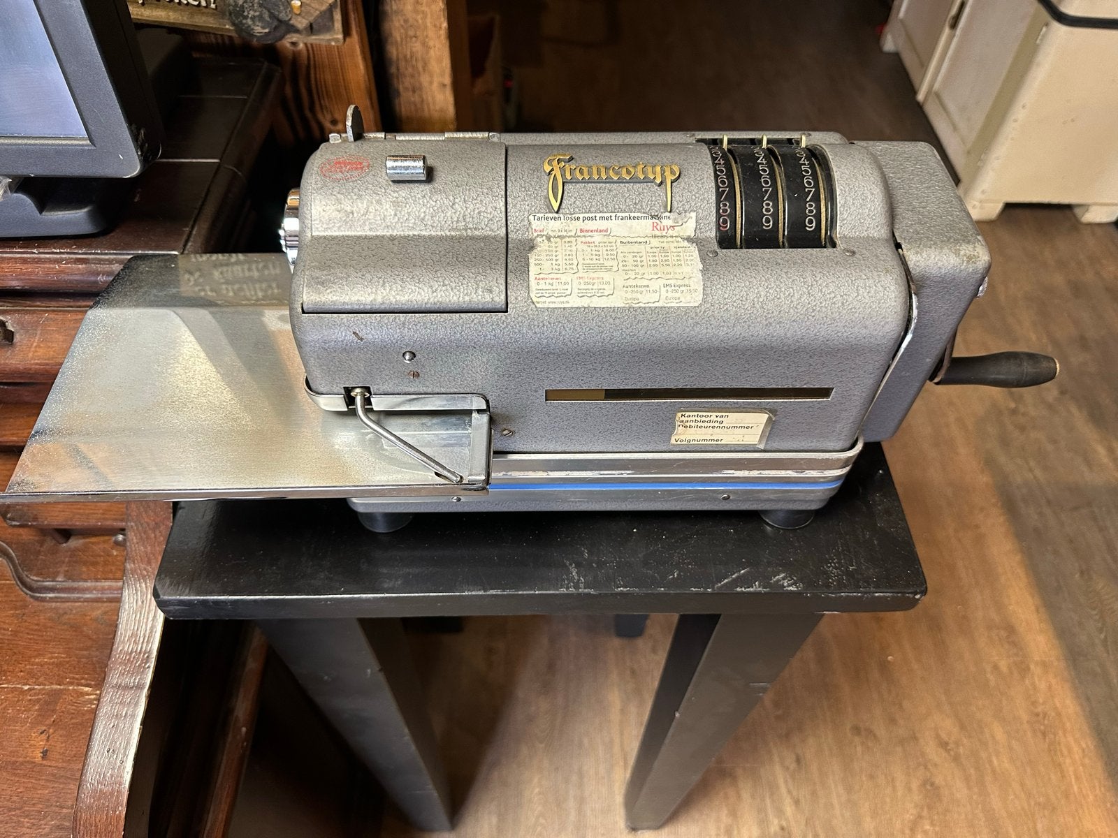 Vintage Francotyp frankeermachine - Decoratief item, Ophalen of Verzenden