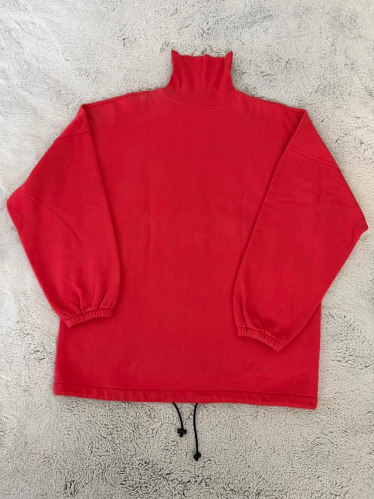 Balenciaga Rode Coltrui XXS (oversized L-XL), Ophalen of Verzenden, Zo goed als nieuw, Maat 56/58 (XL), Rood