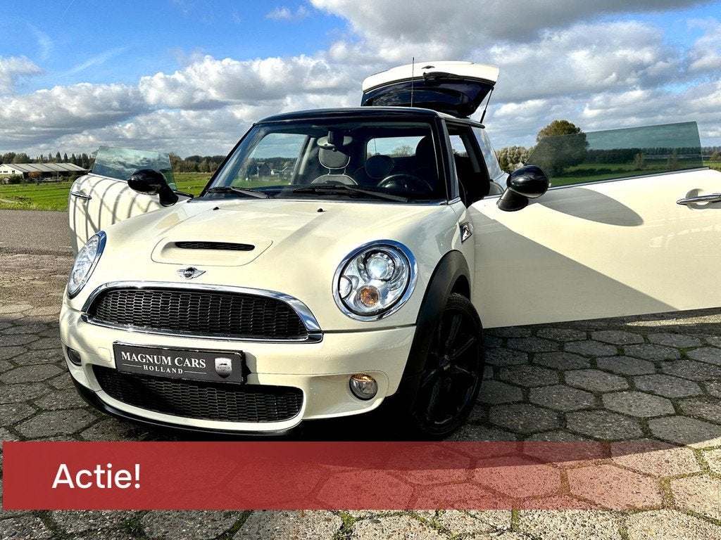 Mini Mini 1.6 Cooper S *ACTIE TOT €500 KORTING* AIRCO XENO, Auto's, Mini, 4 cilinders, 4 stoelen, Leder, Bedrijf