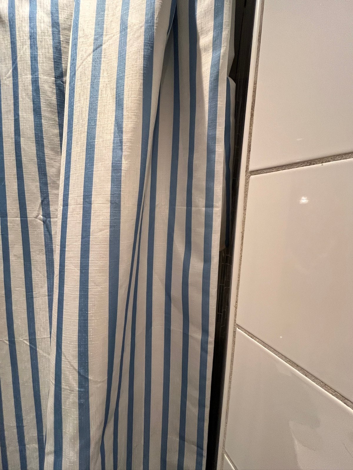 Douchegordijn, Ophalen of Verzenden, Gebruikt, Blauw