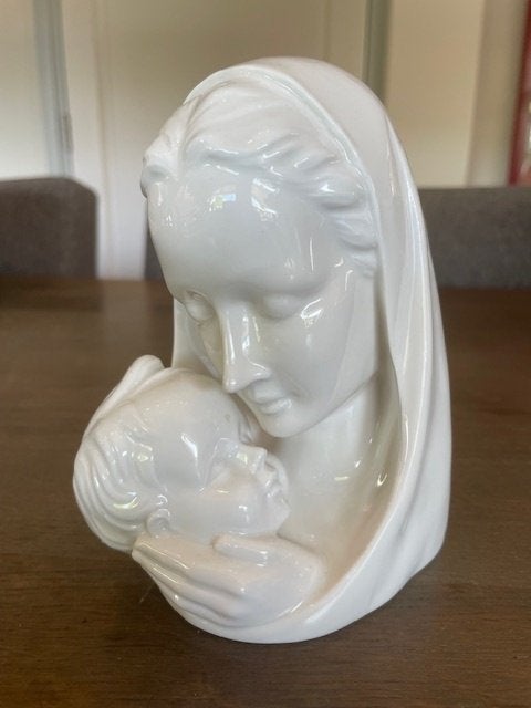 Vintage beeldje Maria met kind van Gout, Ophalen of Verzenden