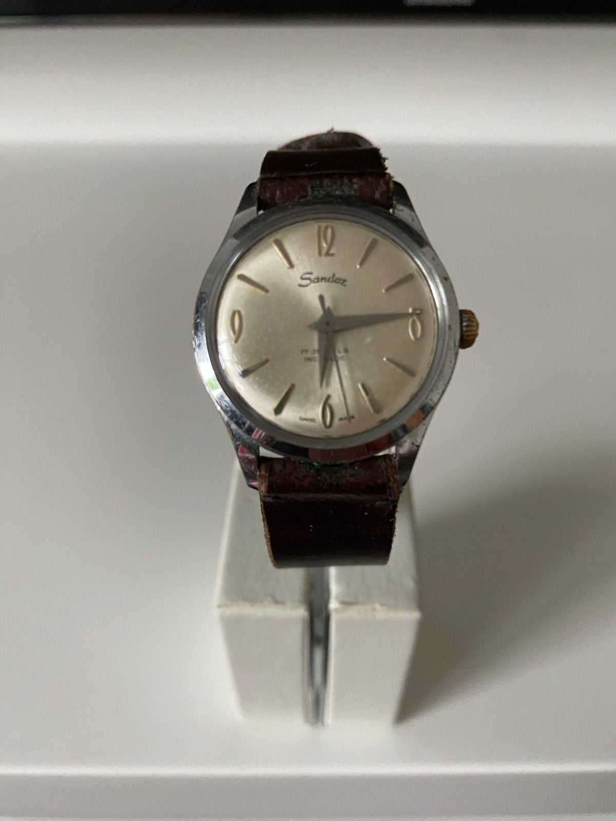 Vintage Sandoz Polshorloge - Gebruikt, Overige merken, Staal, Polshorloge, 1960 of later