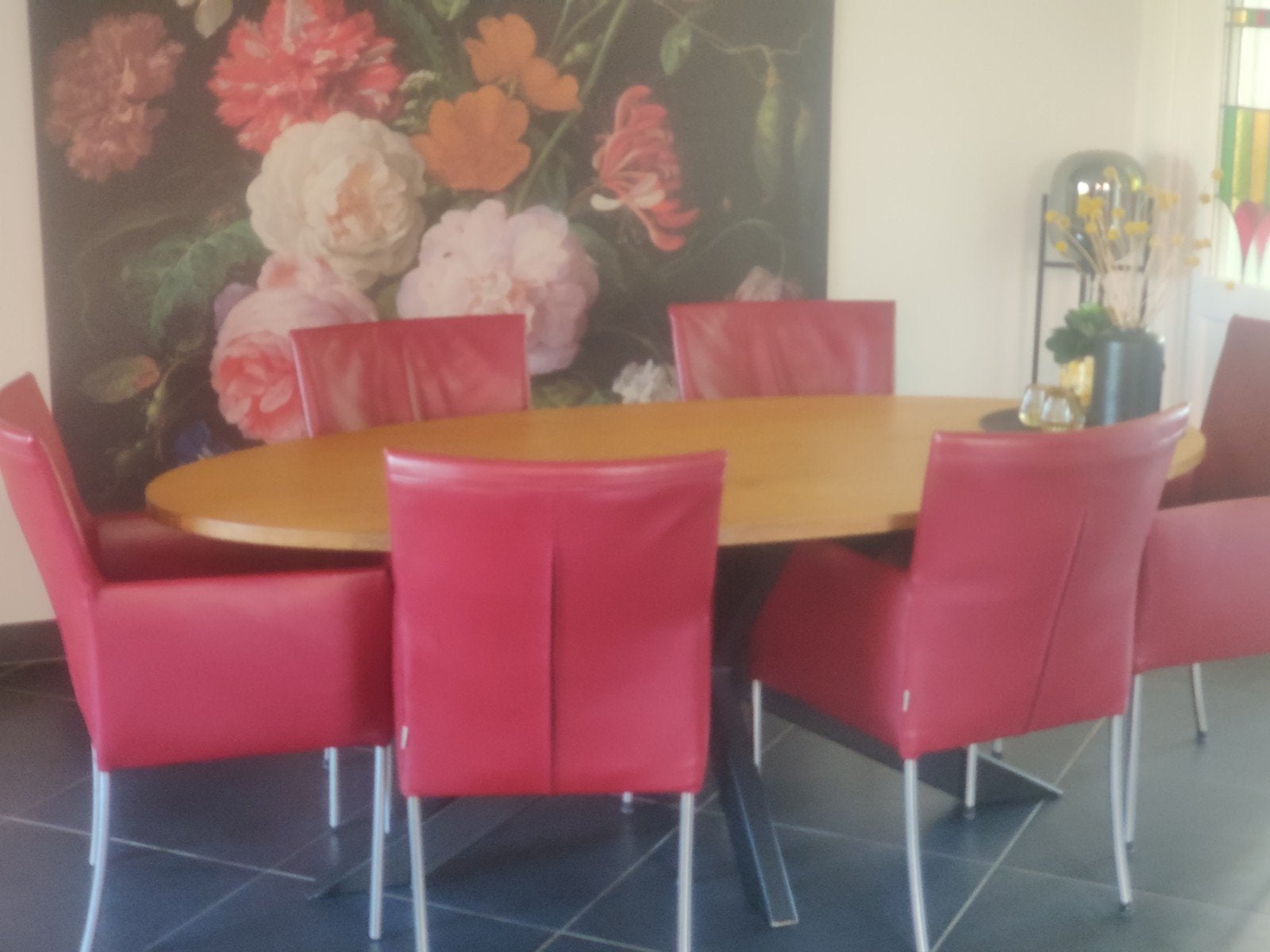 6 eetkamerstoelen van Bert Plantagie, Huis en Inrichting, Stoelen, Ophalen, Gebruikt, Vijf, Zes of meer stoelen, Leer