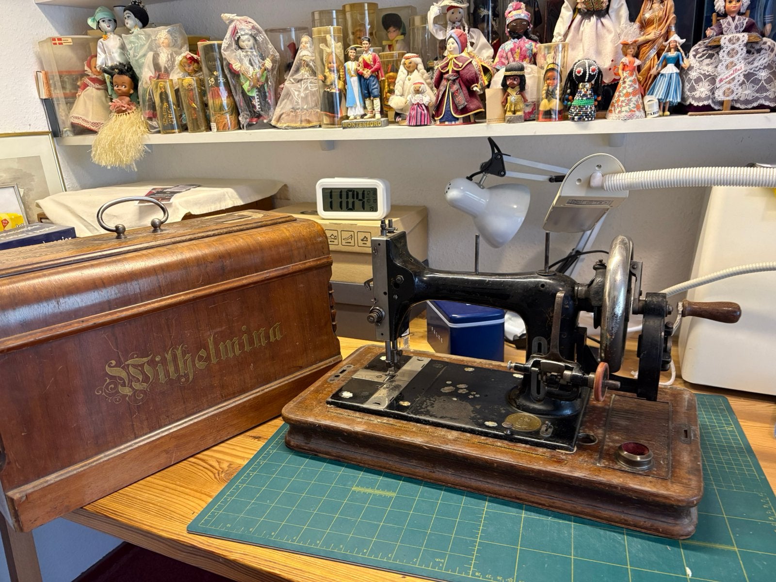 Handnaaimachine Durkopp Wilhelmina, Ophalen