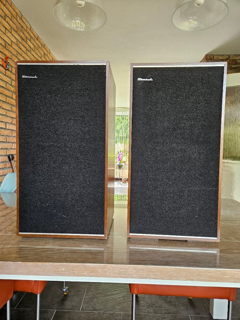 Sansui ES200 2x60W HiFi Luidsprekers, Vintage in goede staat, Gebruikt, 60 tot 120 watt, Stereo, Ophalen