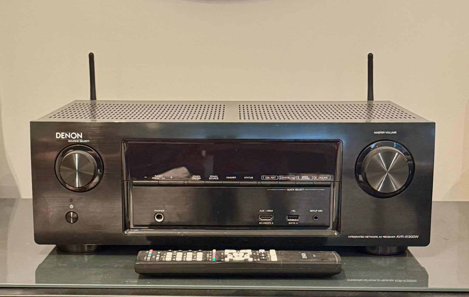 Denon AVR-X1200W 7.2-kanaals 4K Ultra HD AV-receiver, Ophalen, Denon, 120 watt of meer, Gebruikt