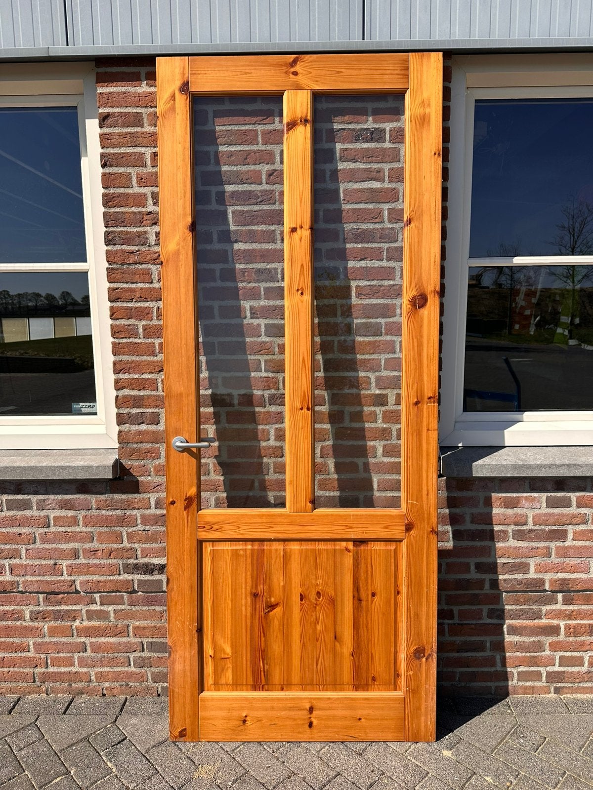 Karaktervolle houten paneeldeur – (230x93cm), Gebruikt, 80 tot 100 cm, 215 cm of meer, Binnendeur