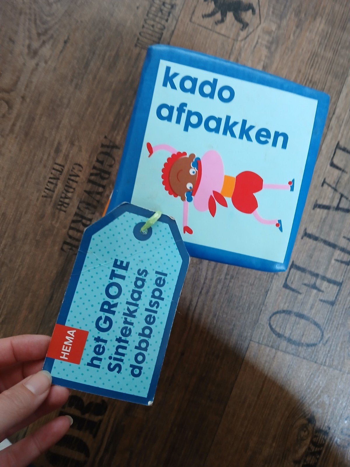 Grote Sinterklaas dobbelsteen voor ruilspel/ sinterklaasspel, Ophalen, Gebruikt