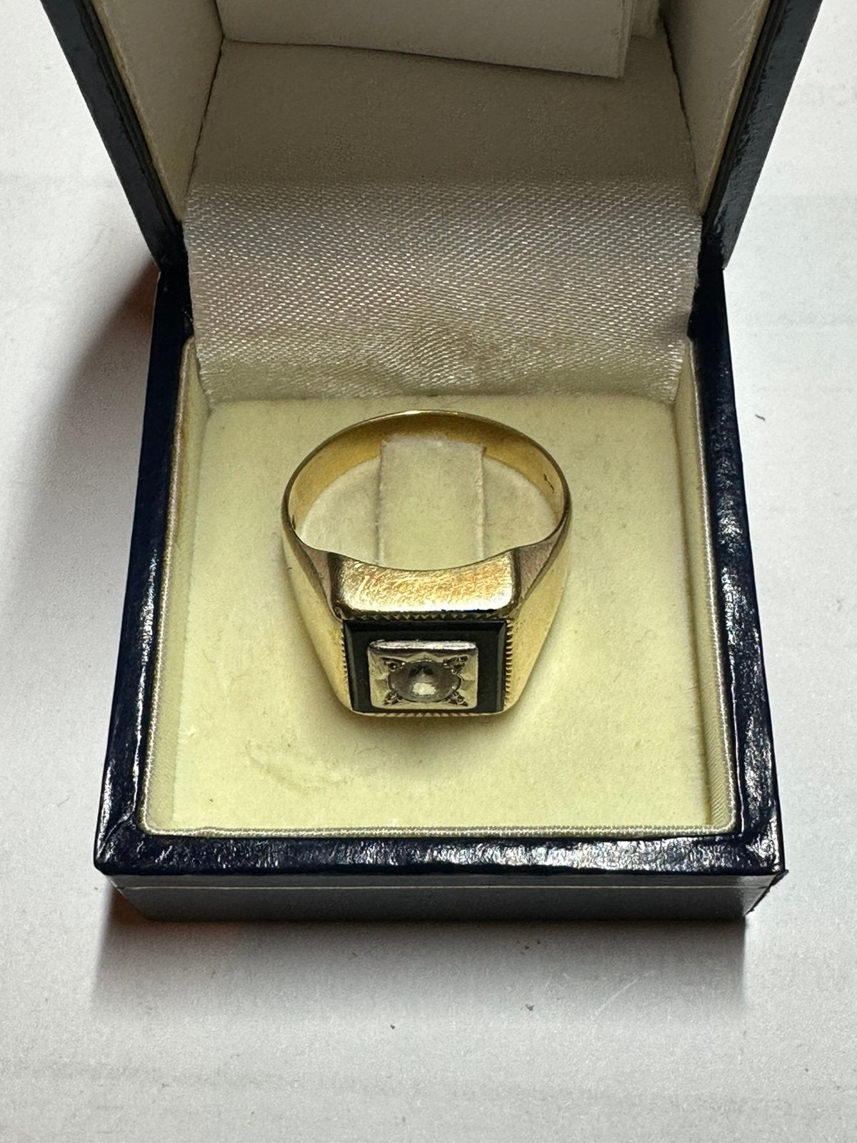14 karaats gouden zegelring – 7,6 gram, 20 of groter, Heer, Ophalen of Verzenden, Zo goed als nieuw