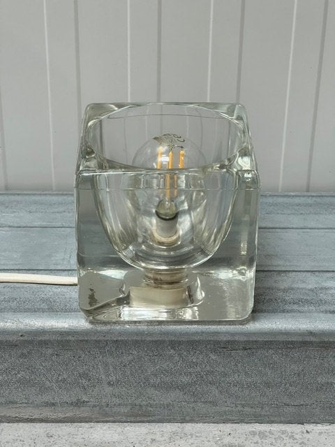 Peill & Putzler TA14 tafellamp Ice Cube vintage jaren 70, Gebruikt, Overige merken, Vintage, .