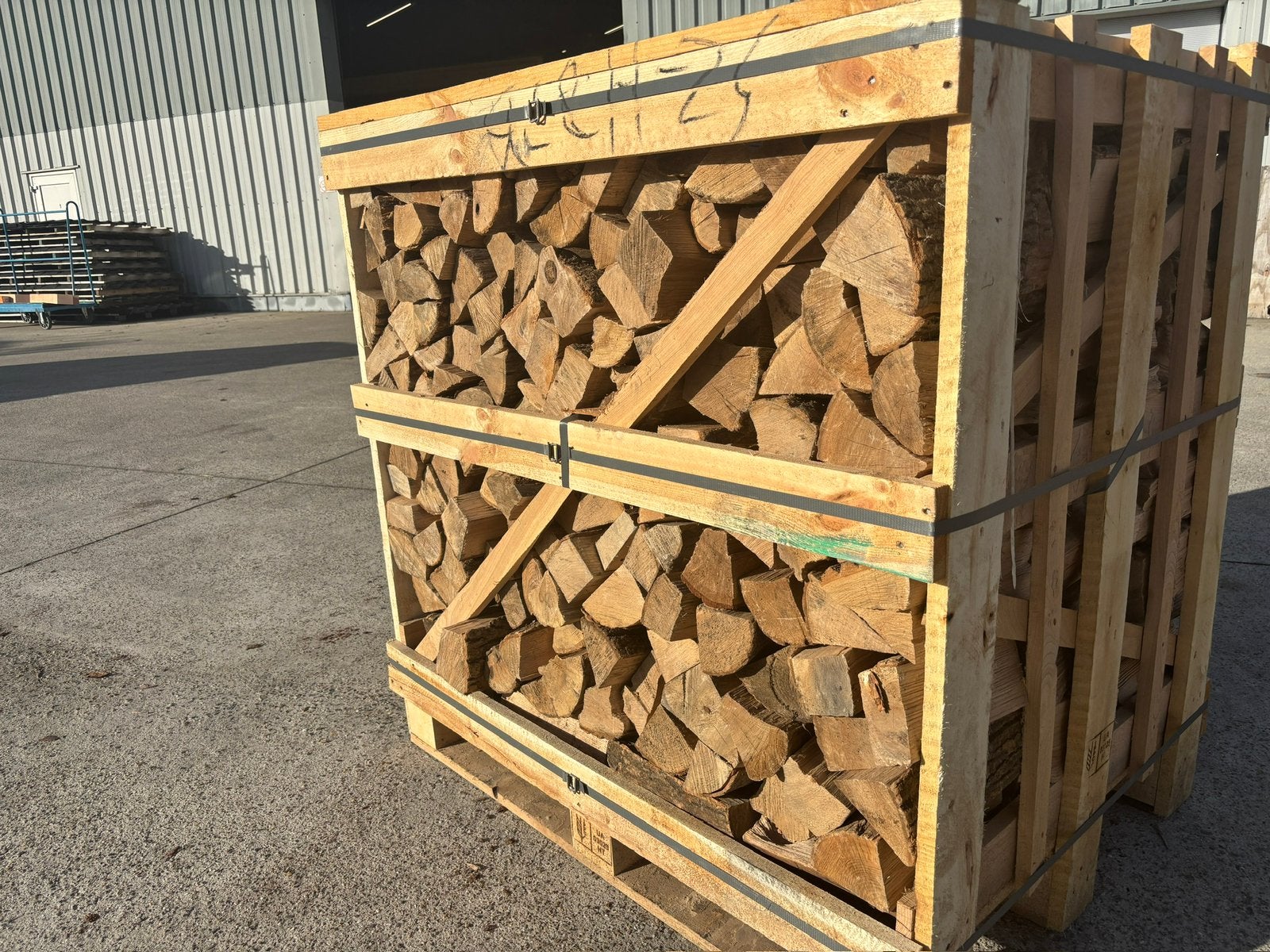 Ovengedroogd Haardhout Beuken Eiken Essen, 6 m³ of meer, Ophalen, Eikenhout, Blokken