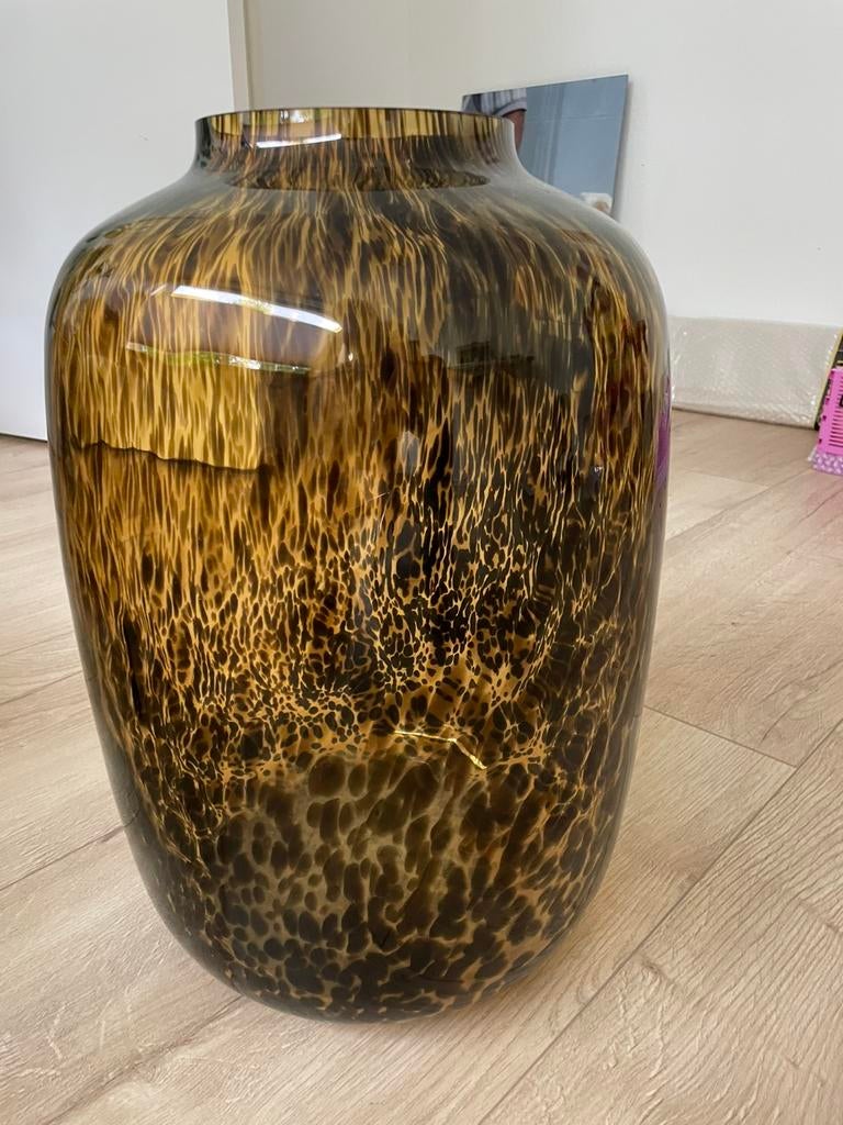 Artic Cheetah vaas L, Ophalen, Overige kleuren, Nieuw, Glas