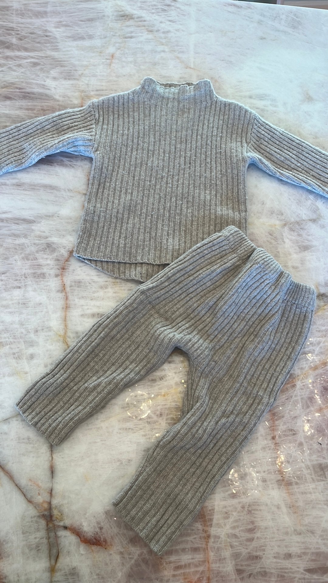Donsje merino wollen set maat 80/86, Ophalen of Verzenden, Zo goed als nieuw, Jongetje of Meisje, Pakje