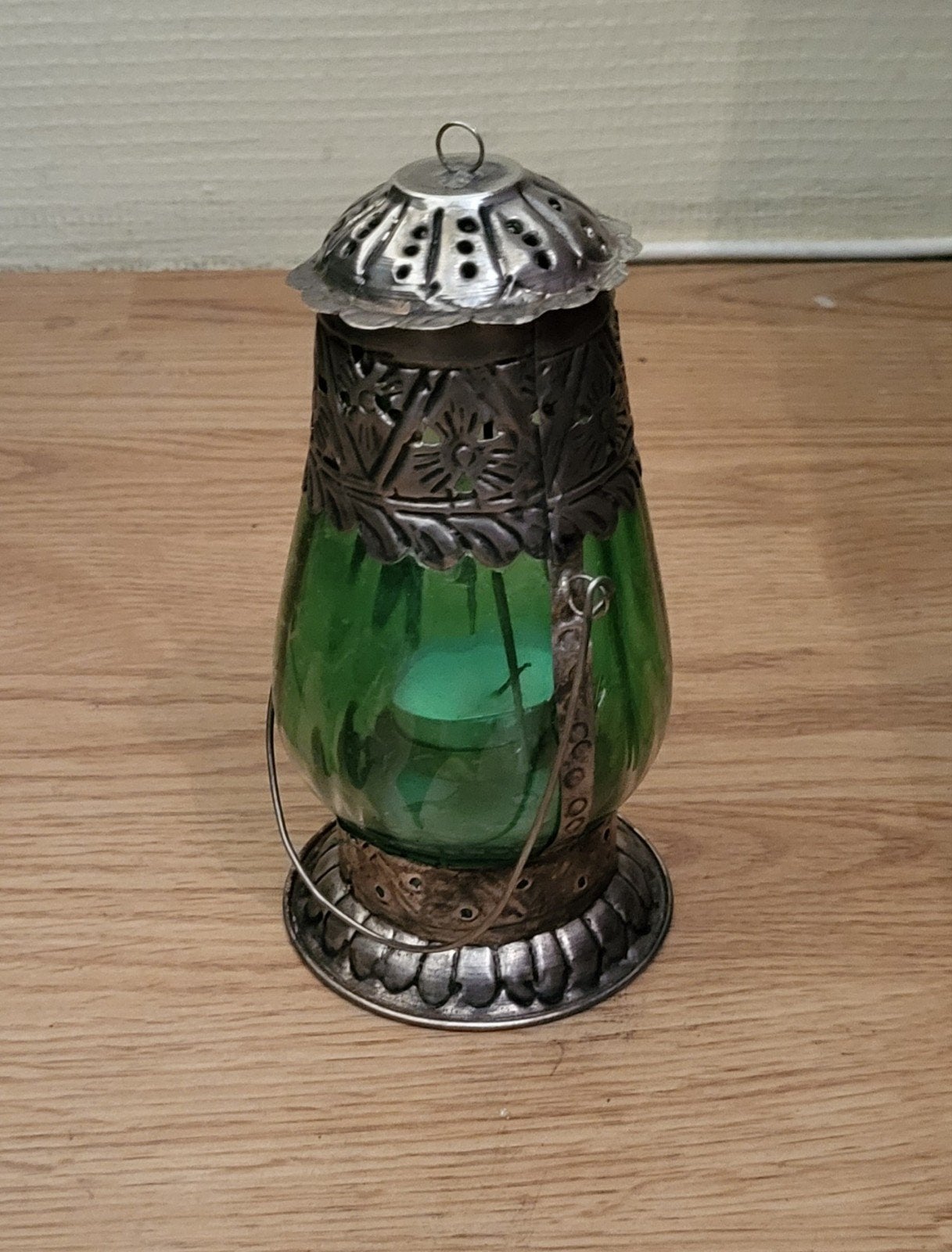 Lantaarn, waxinelichtje, Gebruikt, Lantaarn, Ophalen of Verzenden, Glas